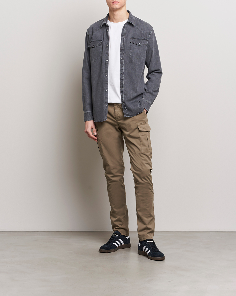 Hombres | Pantalones | Dondup | Eddie Cargo Pants Dark Beige