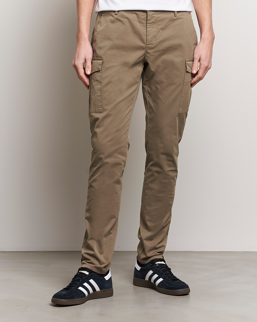 Hombres | Pantalones | Dondup | Eddie Cargo Pants Dark Beige