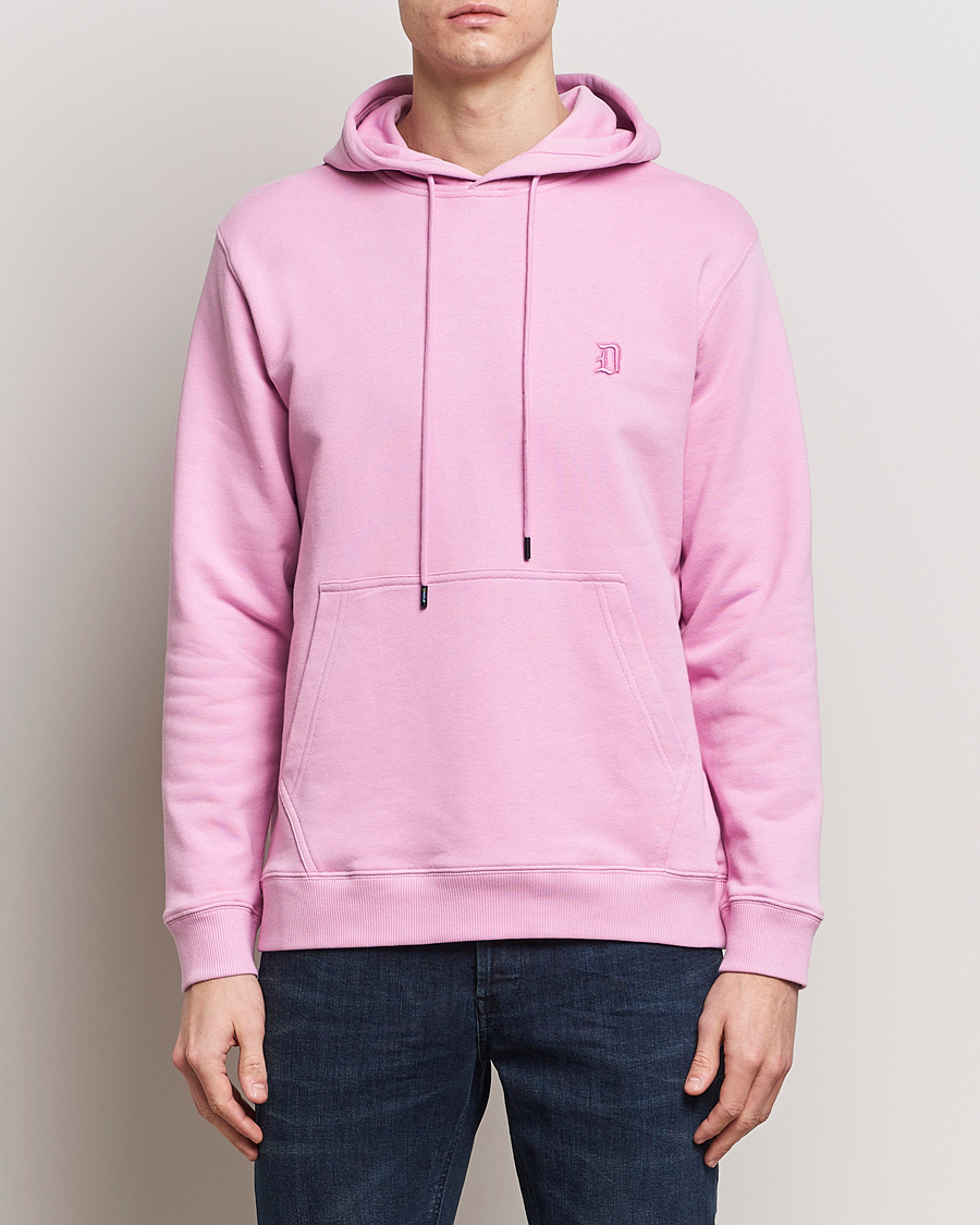 Hombres |  | Dondup | Logo Hoodie Washed Pink