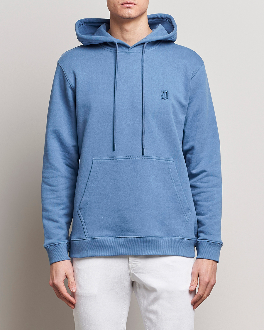 Hombres |  | Dondup | Logo Hoodie Washed Blue