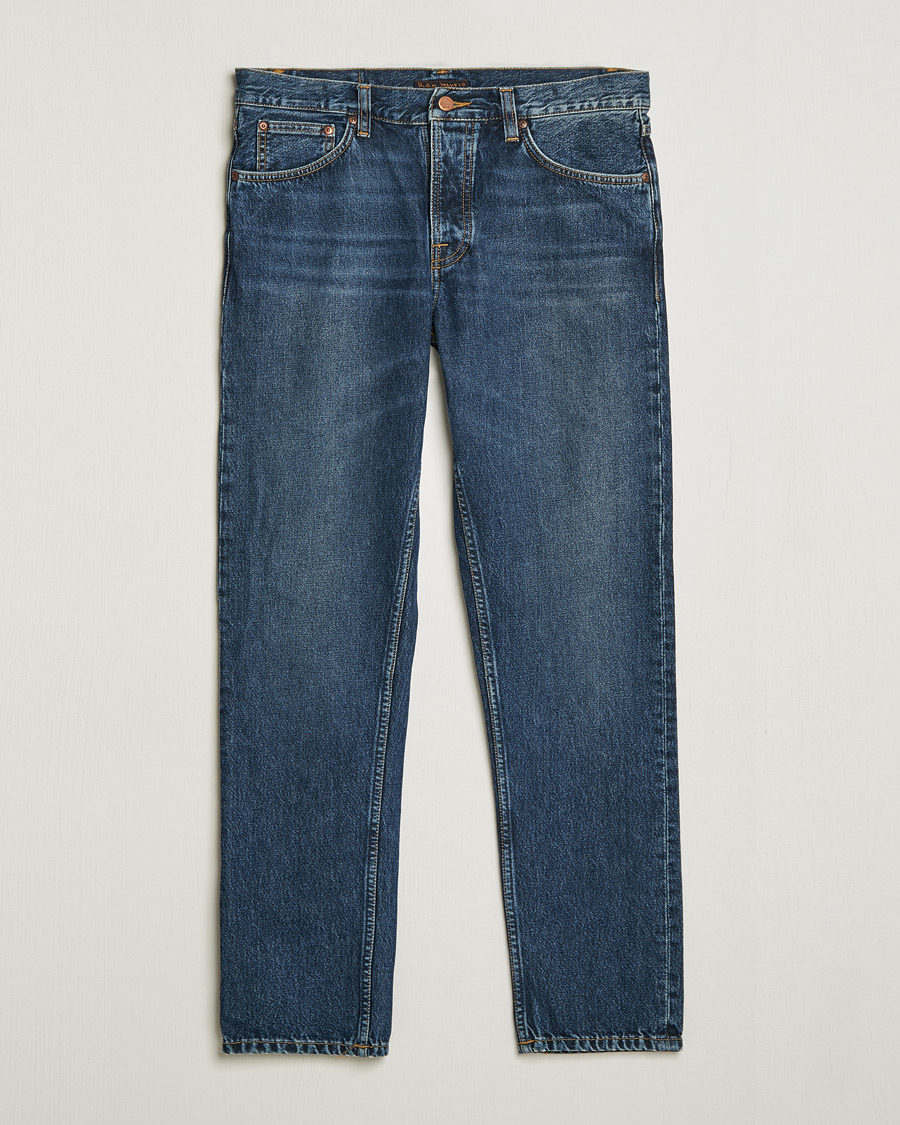 Hombres | Pantalones | Nudie Jeans | Steady Eddie II Jeans Blue Soil