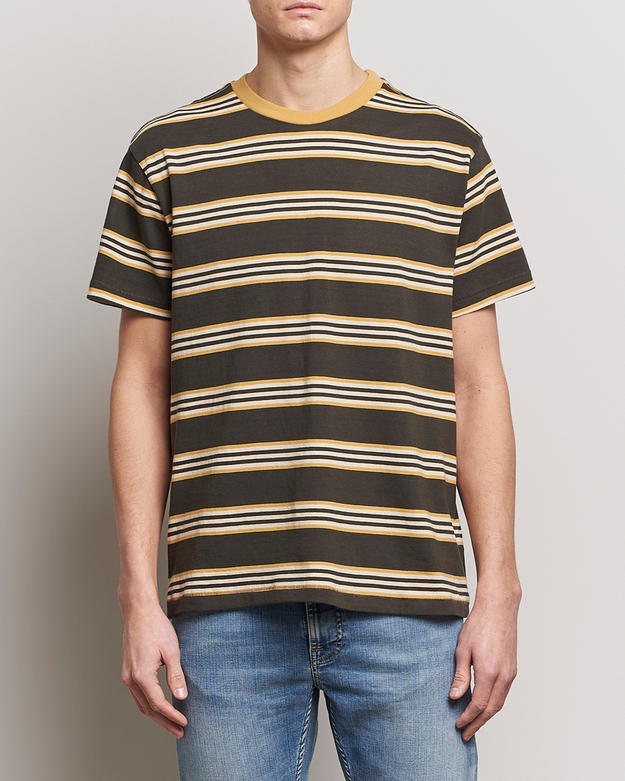 Hombres | Camisetas | Nudie Jeans | Leif Striped Crew Neck T-Shirt Multi