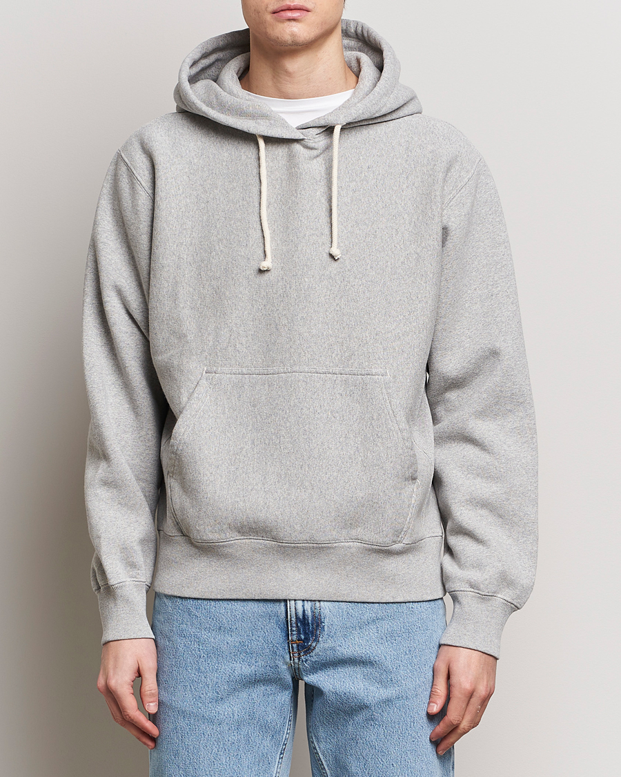 Hombres | Jerséis y prendas de punto | Nudie Jeans | Fredrik Hoodie Grey Melange