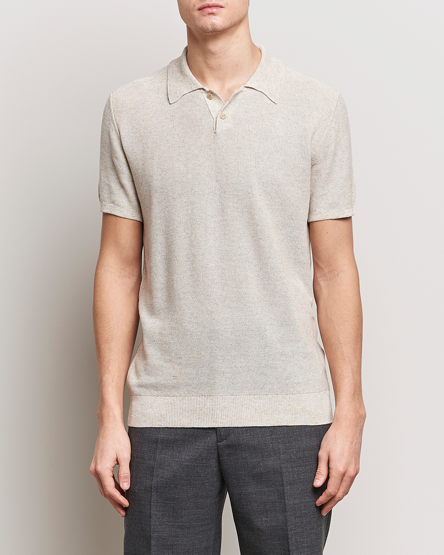 Hombres | Ropa | A.P.C. | Jay Viscose/Linen Polo Beige