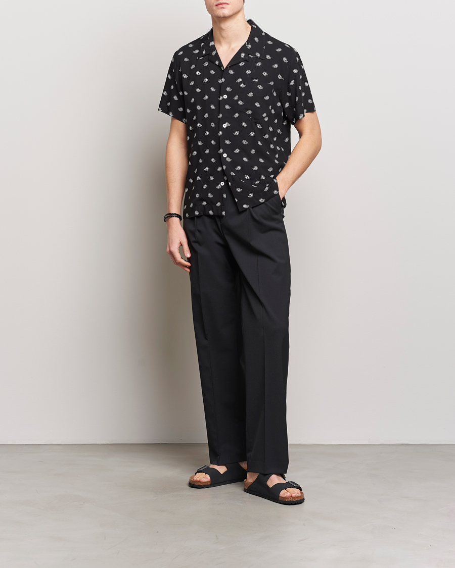Hombres | Camisas | A.P.C. | Lloyd Printed Paisley Resort Shirt Black
