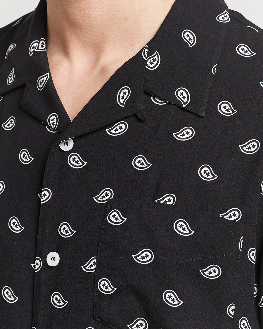 Hombres | Camisas | A.P.C. | Lloyd Printed Paisley Resort Shirt Black
