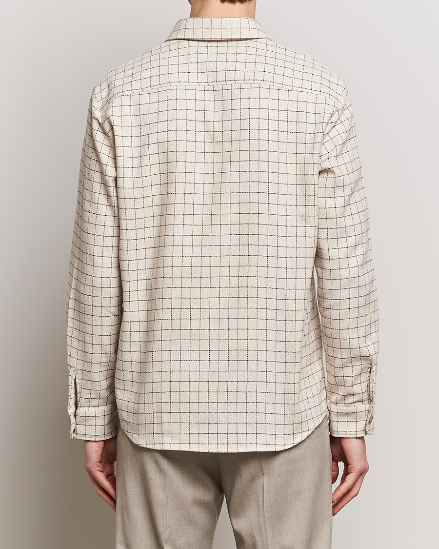 Hombres | Camisas | A.P.C. | Trek Checked Overshirt Ecru