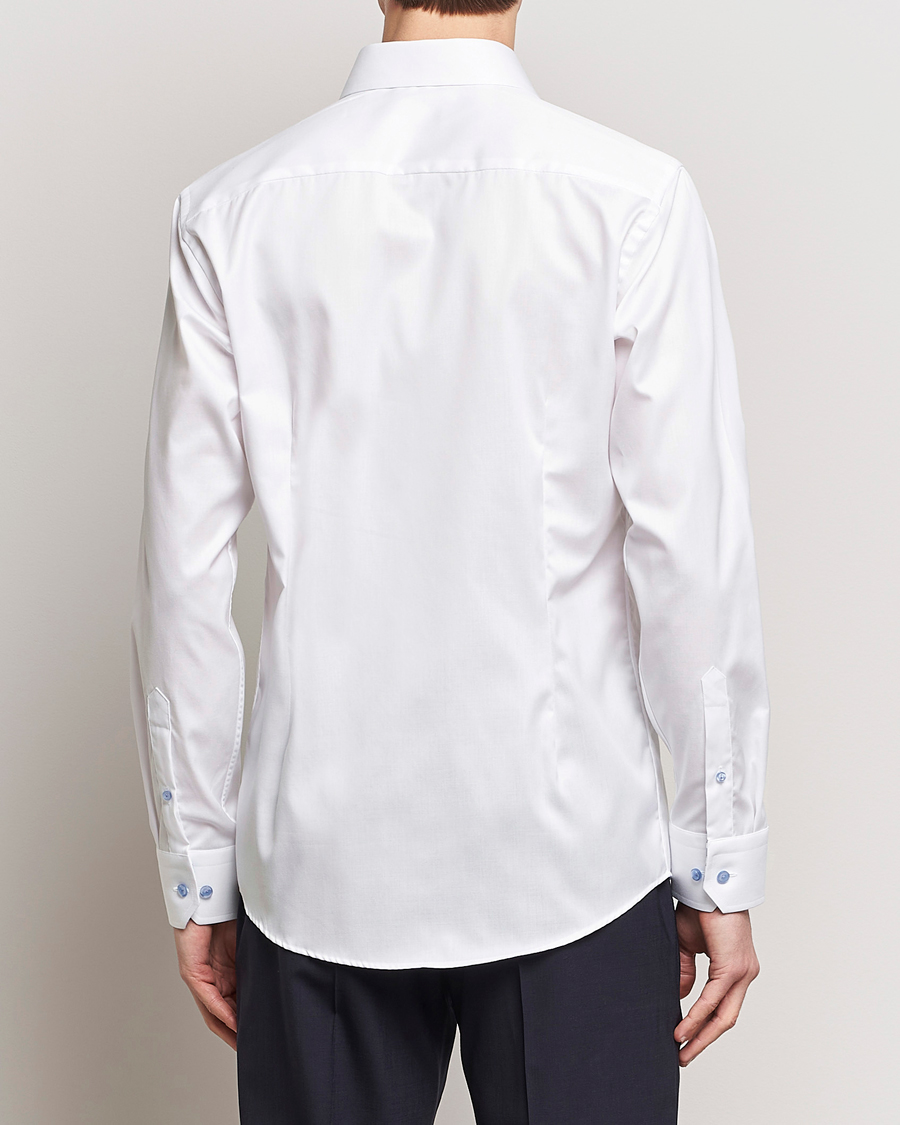 Hombres | Camisas | Eton | Slim Fit Signature Twill Contrast Shirt White