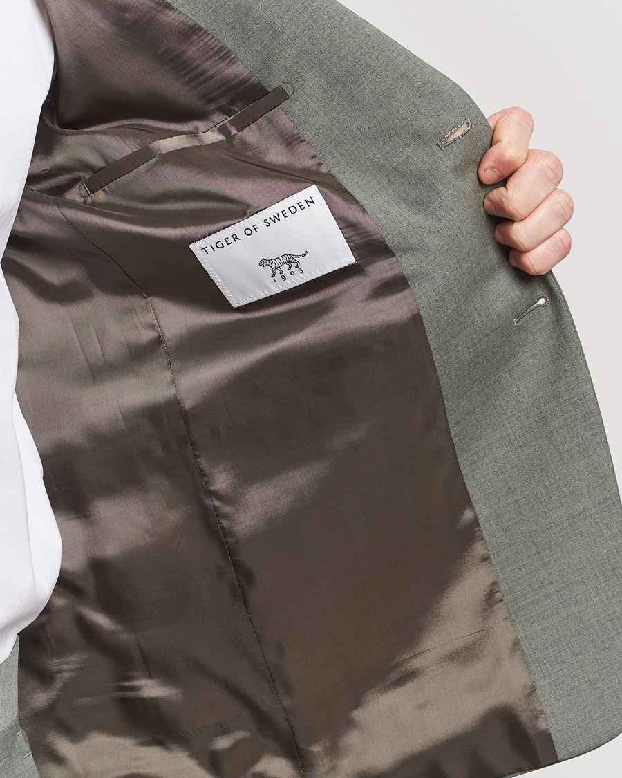 Hombres | Blazers | Tiger of Sweden | Justin Wool Travel Suit Blazer Shadow