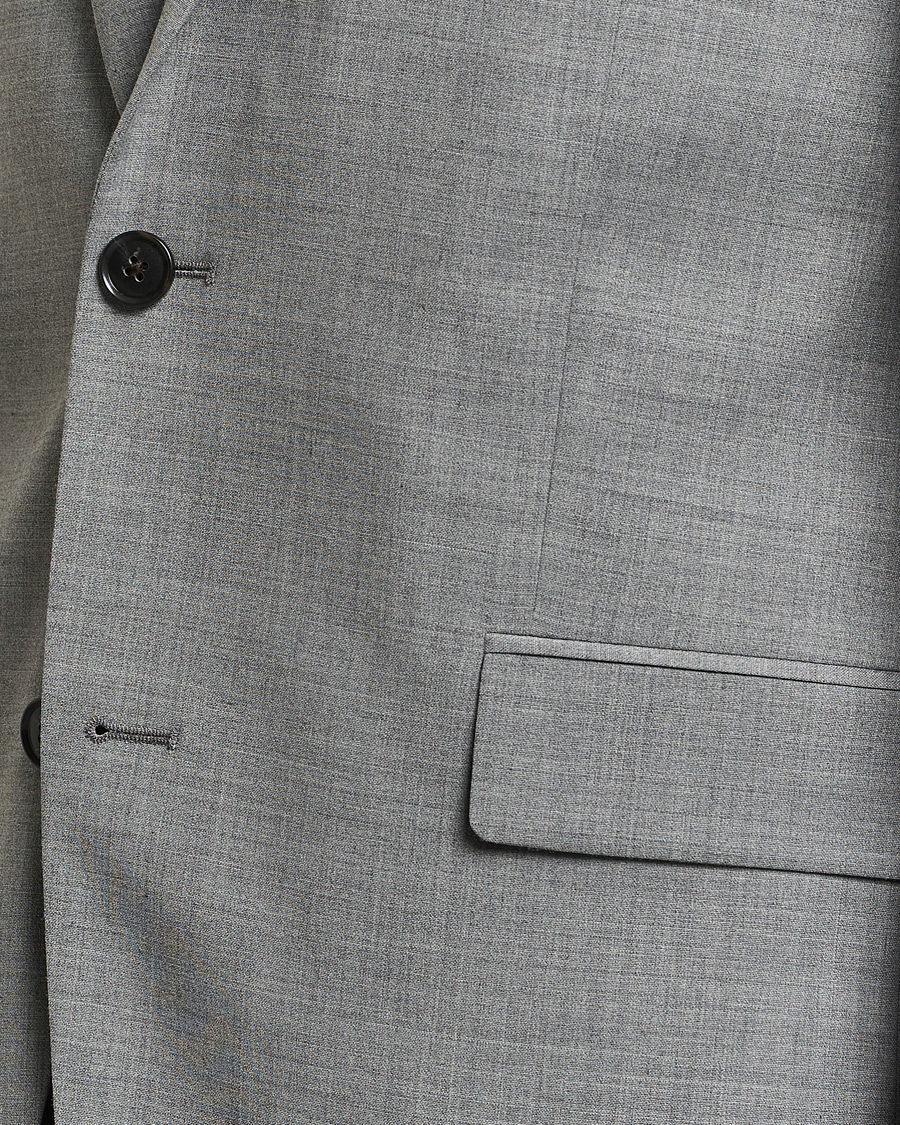 Hombres | Blazers | Tiger of Sweden | Justin Wool Travel Suit Blazer Grey Melange