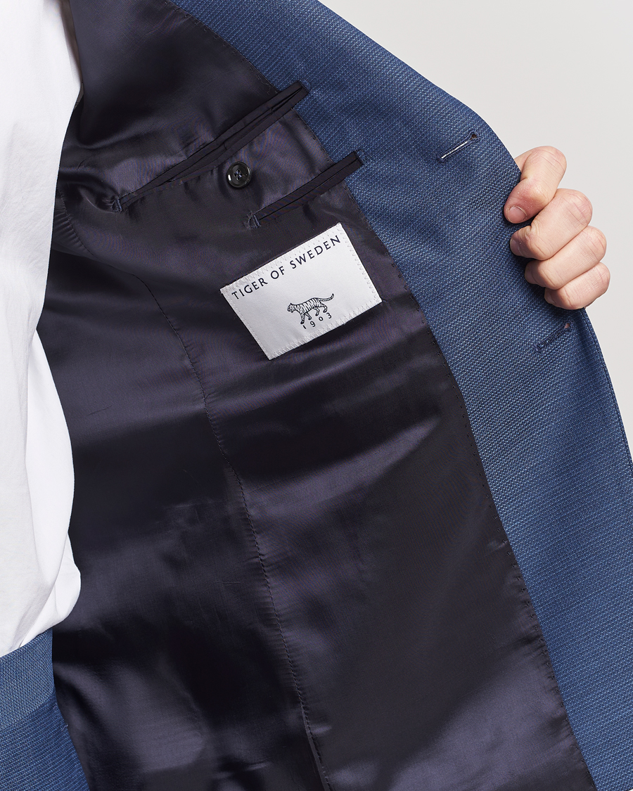Hombres | Blazers | Tiger of Sweden | Justin Wool Blazer Smokey Blue