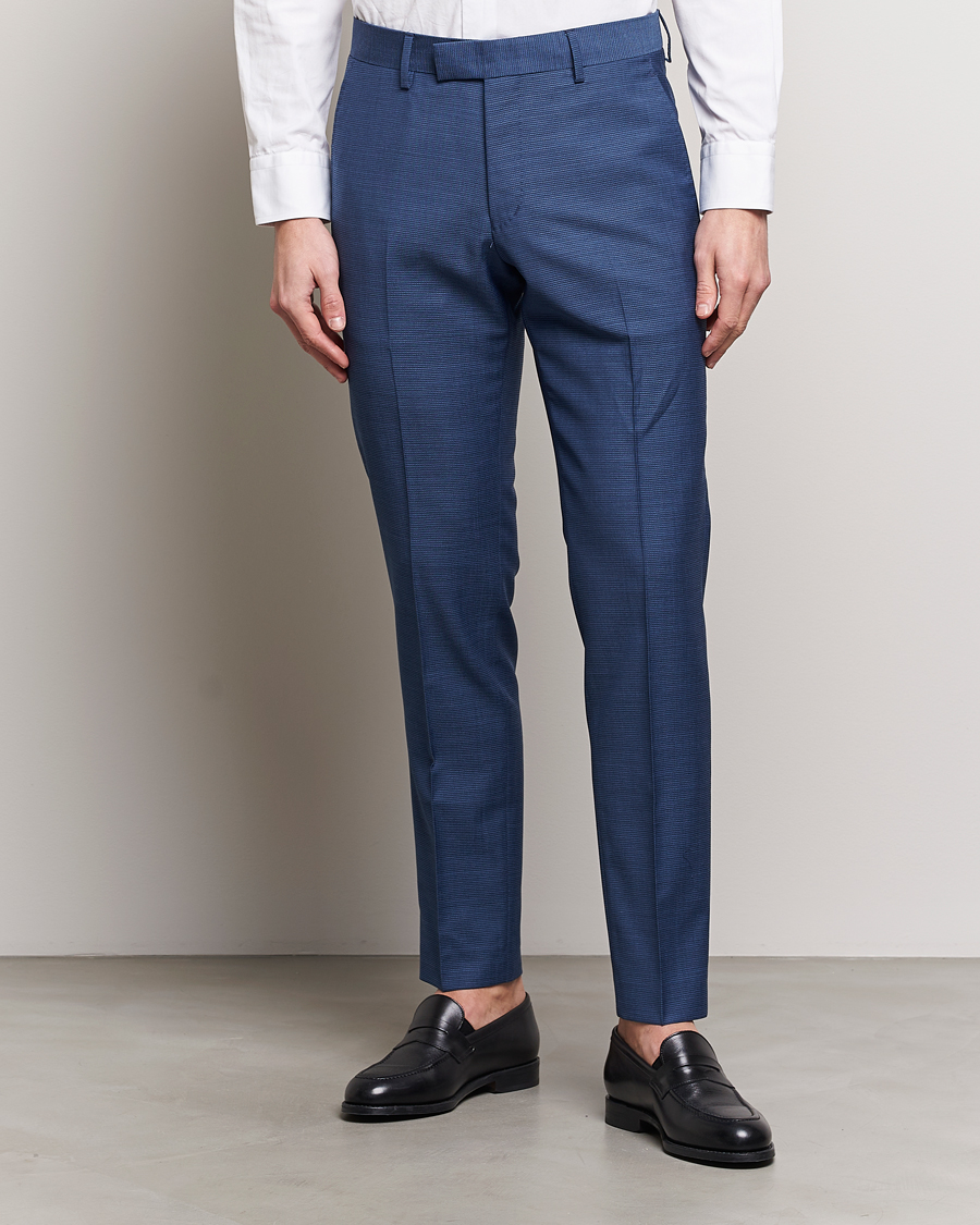 Hombres | Pantalones de traje | Tiger of Sweden | Tenuta Wool Trousers Smokey Blue