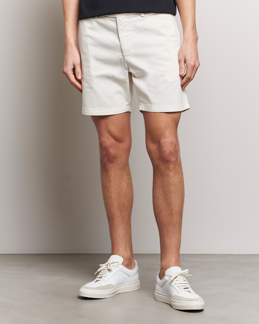 Hombres | Pantalones cortos | Tiger of Sweden | Caid Cotton Chino Shorts Summer Snow