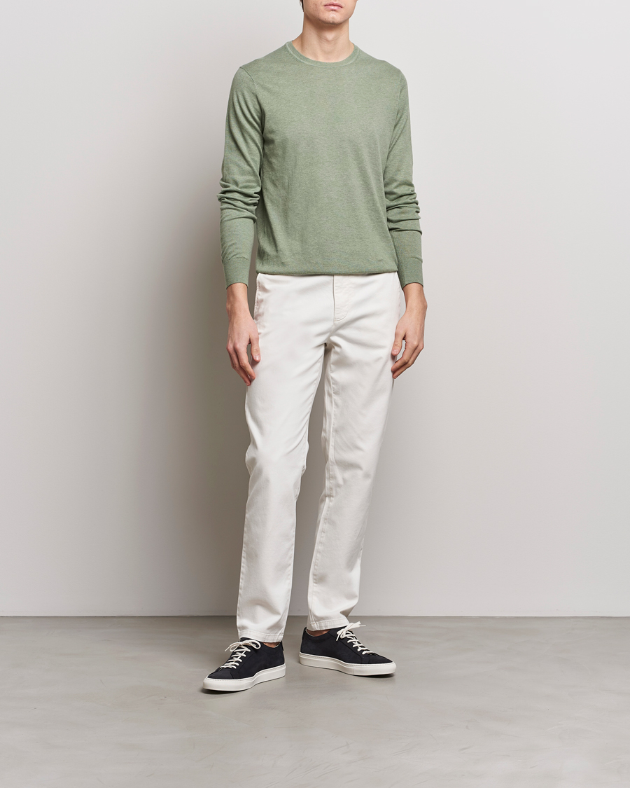 Hombres | Pantalones | Tiger of Sweden | Caidon Cotton Chinos Summer Snow