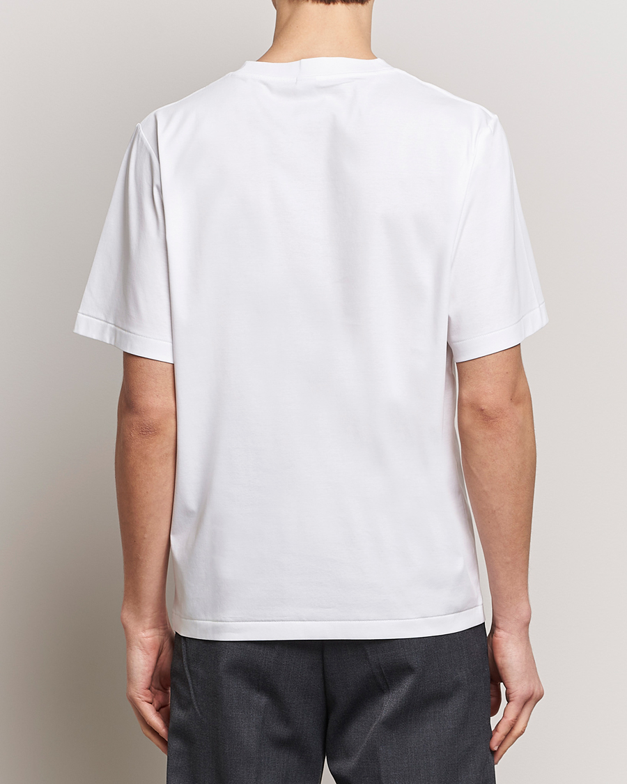 Hombres | Camisetas | Tiger of Sweden | Mercerized Cotton Crew Neck T-Shirt Pure White