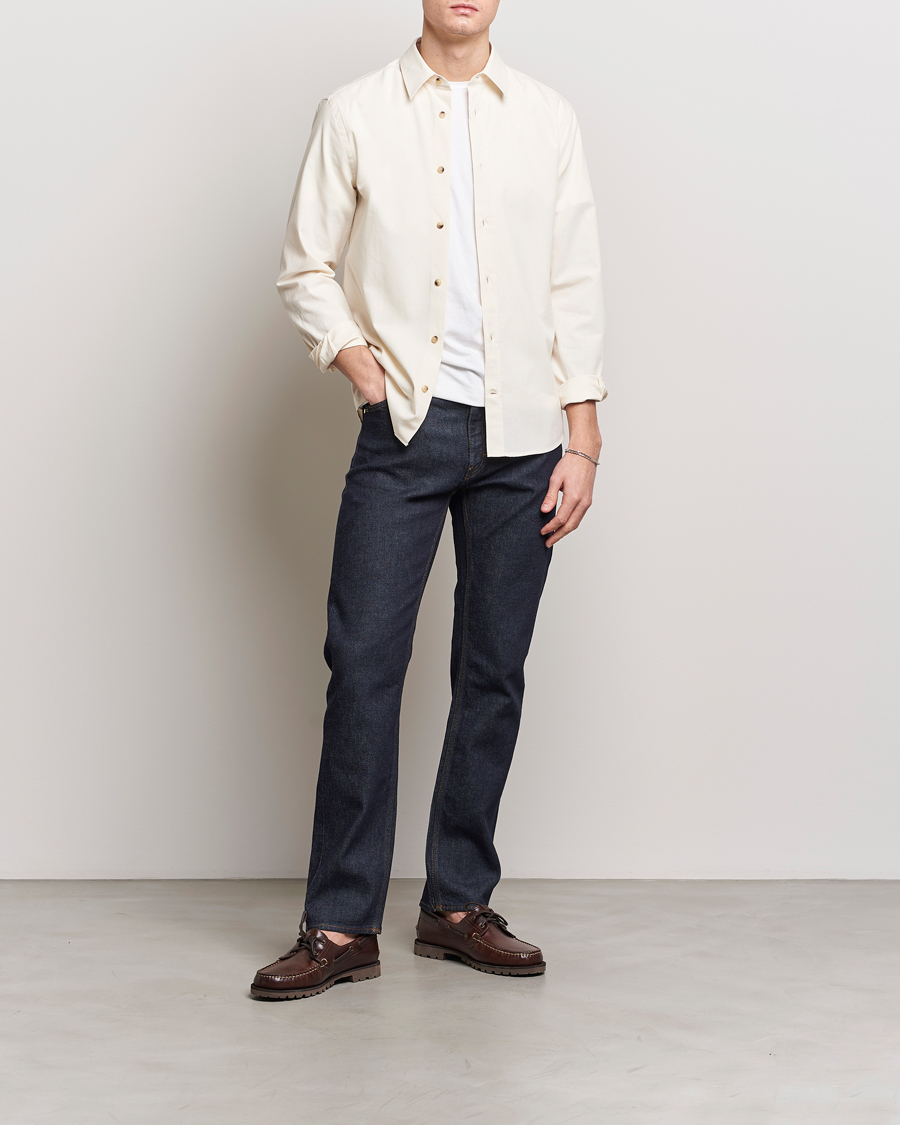 Hombres | Camisas | Tiger of Sweden | Spenser Cotton Shirt Off White