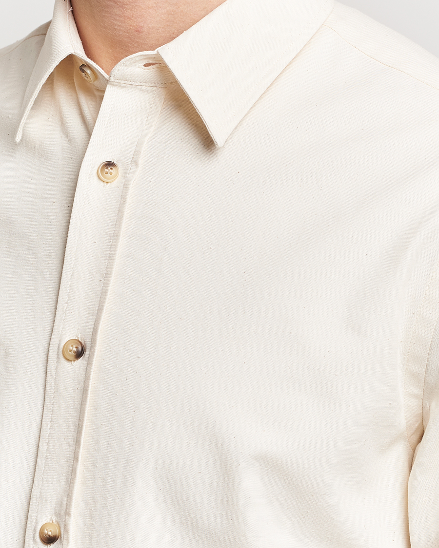 Hombres | Camisas | Tiger of Sweden | Spenser Cotton Shirt Off White