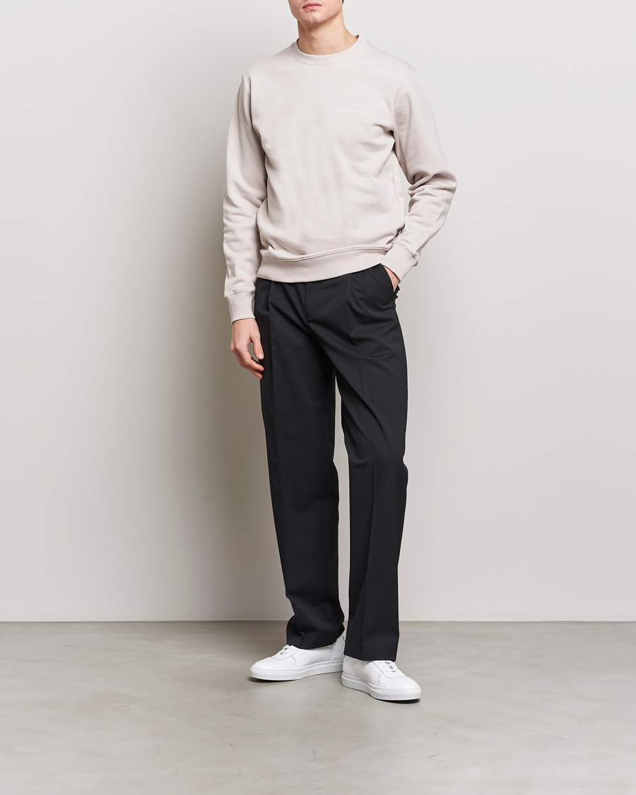 Hombres | Jerséis y prendas de punto | Tiger of Sweden | Emerson Crew Neck Sweatshirt Grey Sand