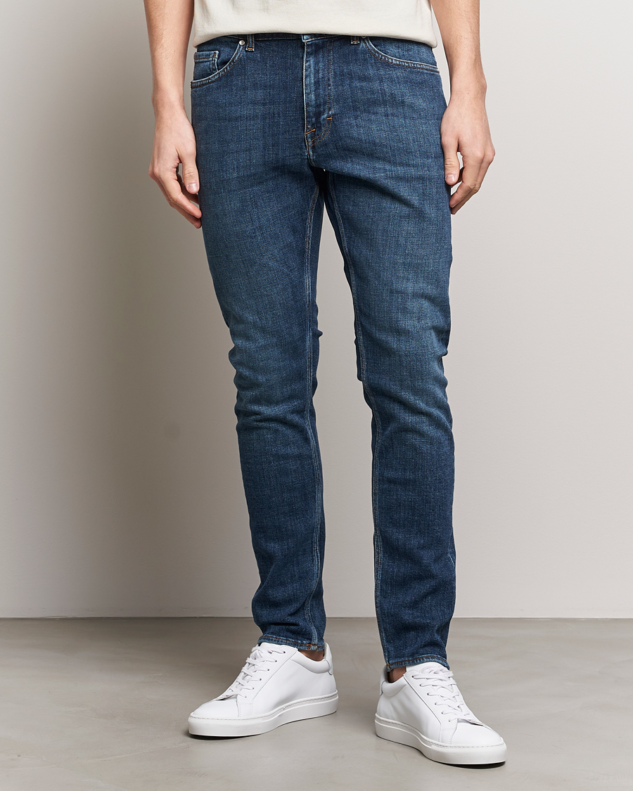 Hombres | Pantalones | Tiger of Sweden | Evolve Jeans Medium Blue