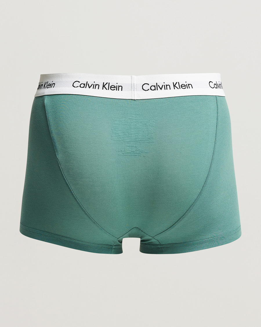 Hombres |  | Calvin Klein | Cotton Stretch Trunk 3-pack Blue/Dust Blue/Green