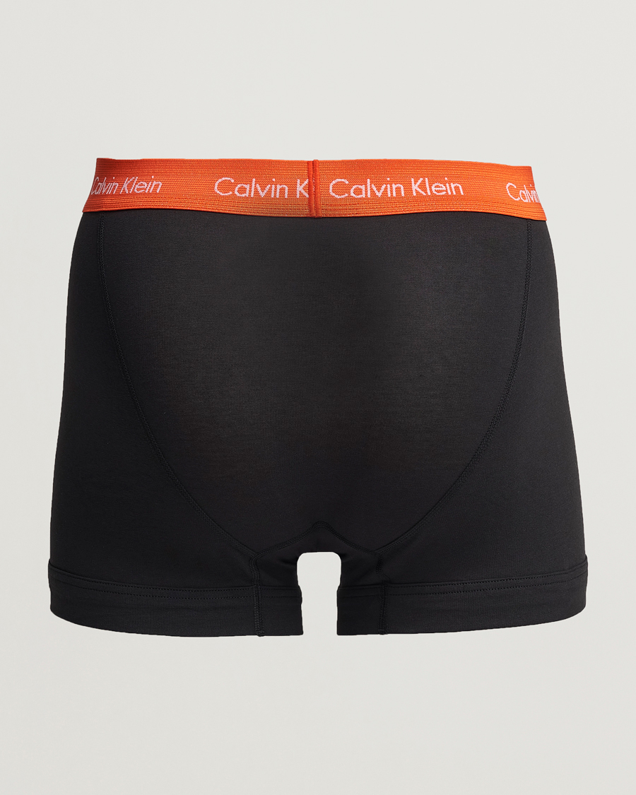 Hombres | Bañadores | Calvin Klein | Cotton Stretch Trunk 3-pack Red/Grey/Moss