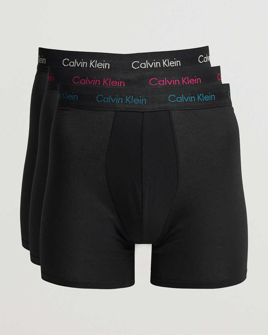 Hombres | Ropa interior y calcetines | Calvin Klein | Cotton Stretch 3-Pack Boxer Breif Black