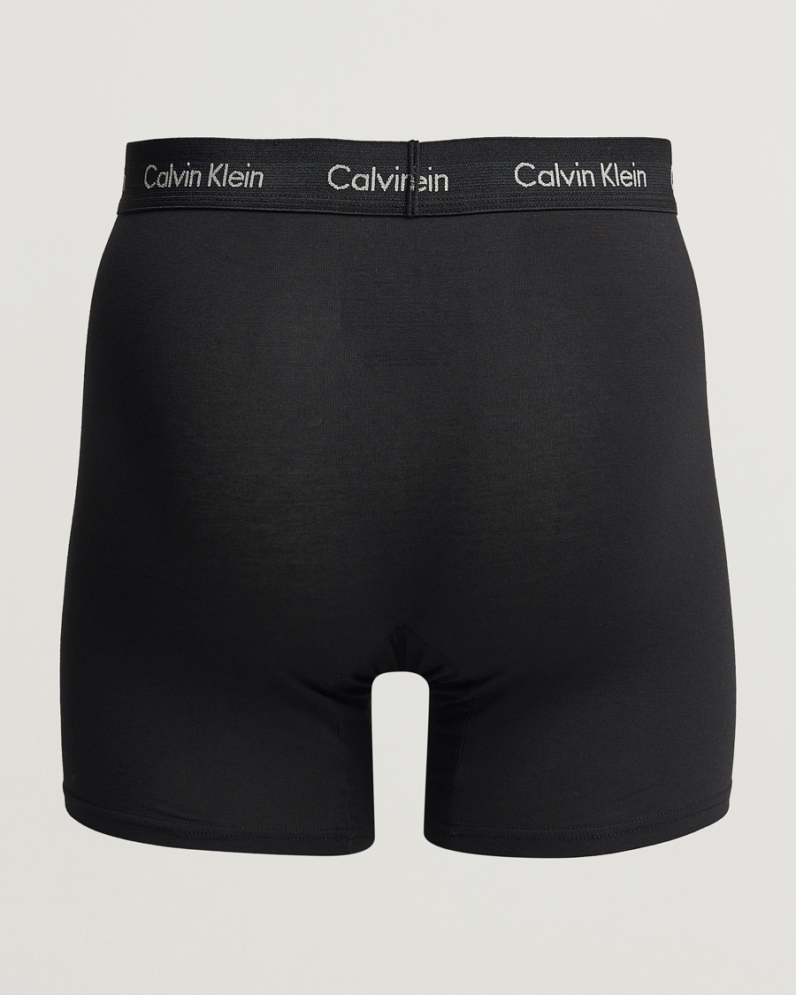 Hombres | Ropa interior y calcetines | Calvin Klein | Cotton Stretch 3-Pack Boxer Breif Black