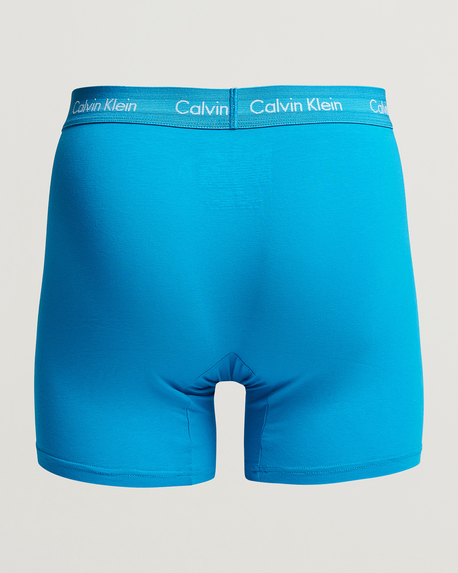 Hombres | Ropa interior | Calvin Klein | Cotton Stretch 3-Pack Boxer Breif Blue/Arona/Green