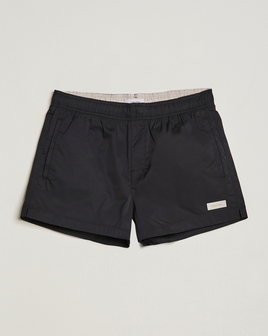 Hombres | Bañadores | Calvin Klein | Logo Drawstring Swimshorts Black