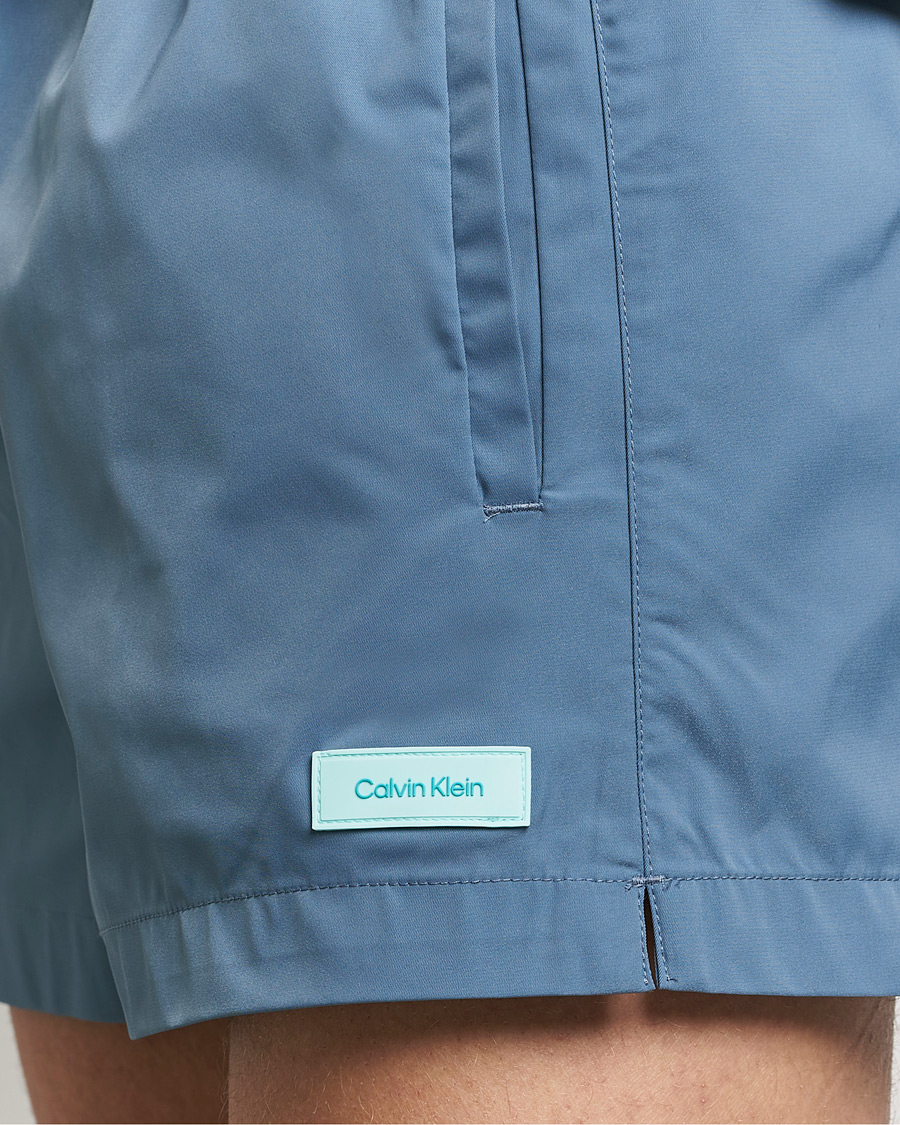 Hombres | Bañadores | Calvin Klein | Logo Drawstring Swimshorts Muted Cerulean