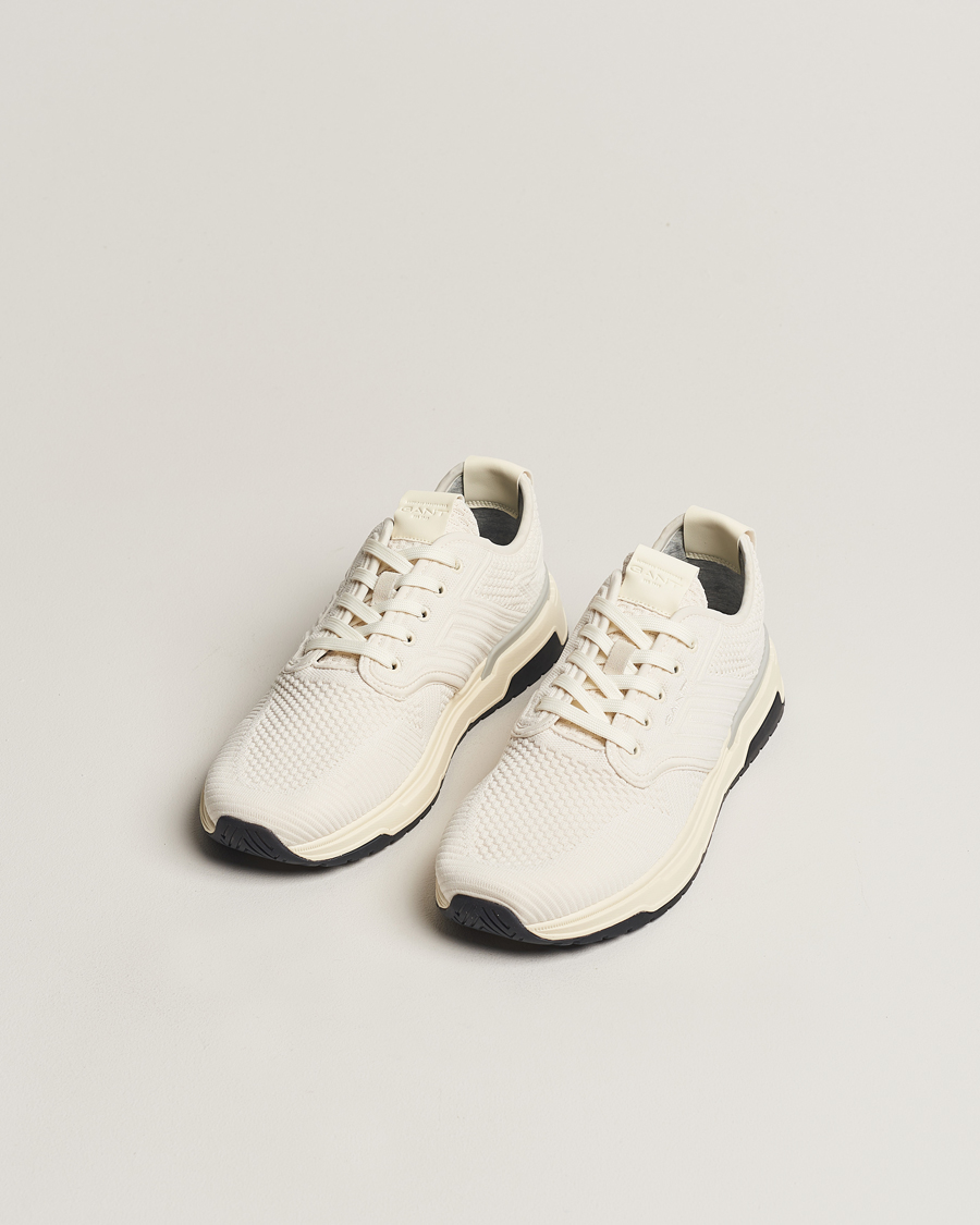 Hombres | Zapatillas blancas | GANT | Jeuton Mesh Sneaker Off White