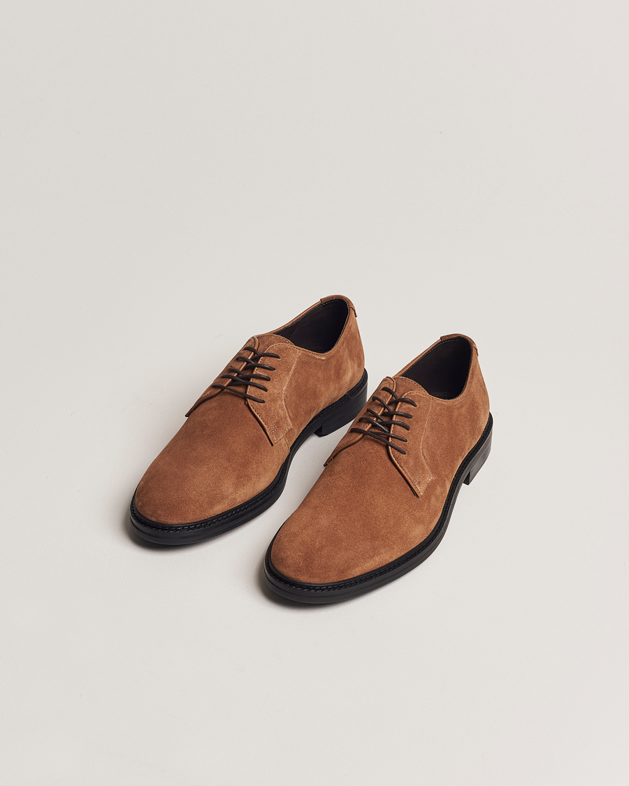 Hombres | Zapatos de traje | GANT | Bidford Suede Derby Cognac