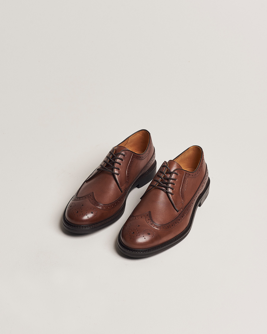 Hombres | Zapatos | GANT | Bidford Leather Brogues Cognac