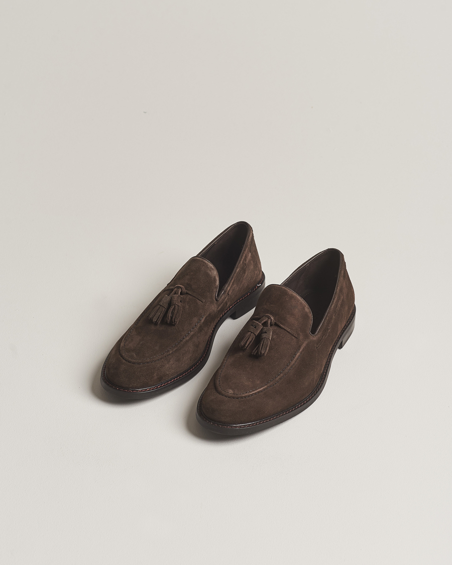 Hombres | GANT Lozham Suede Tassle Loafer Coffee Brown | GANT | Lozham Suede Tassle Loafer Coffee Brown