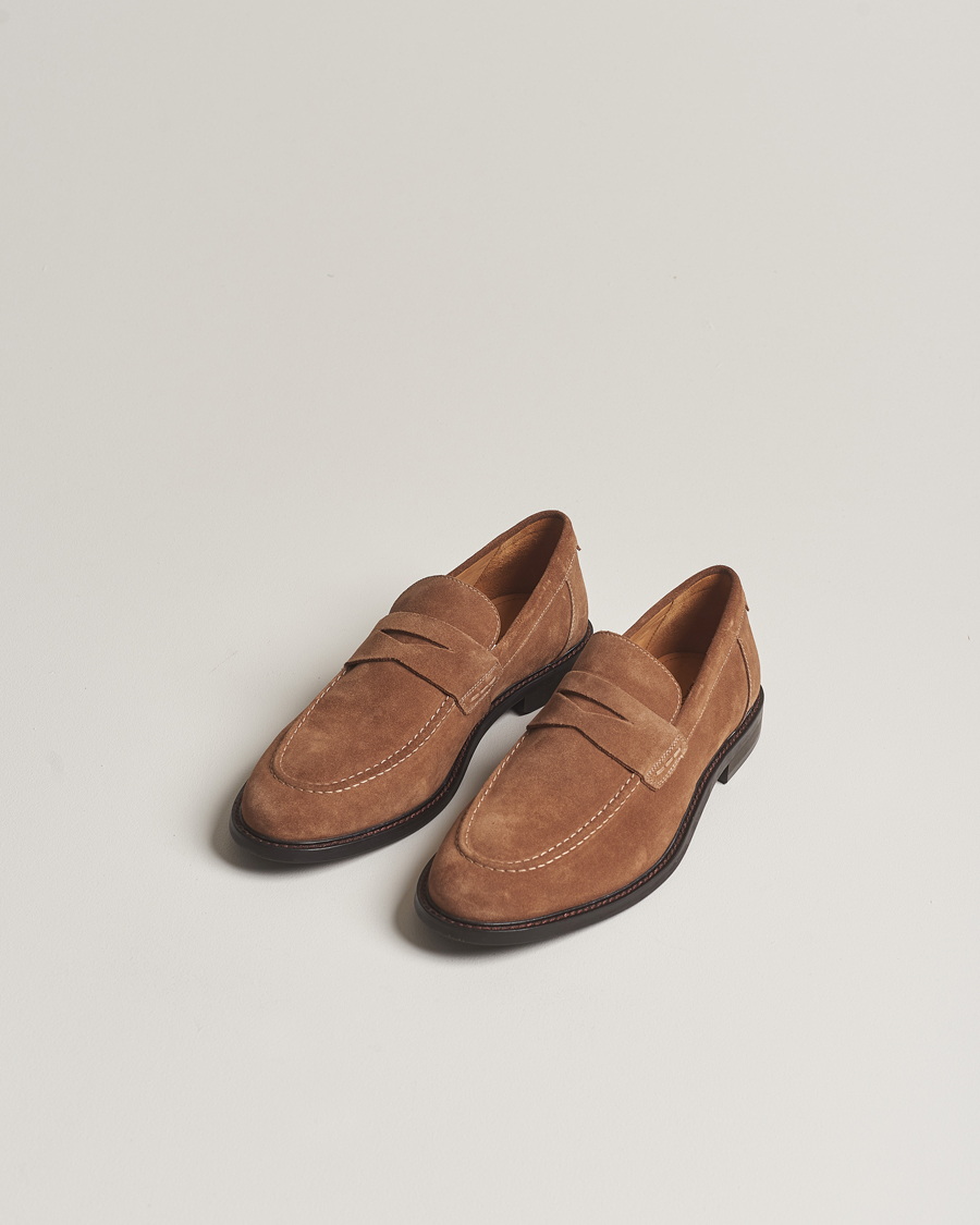 Hombres | Zapatos | GANT | Lozham Suede Loafer Cognac