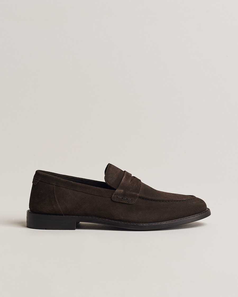 Hombres | GANT Lozham Suede Loafer Coffee Brown | GANT | Lozham Suede Loafer Coffee Brown