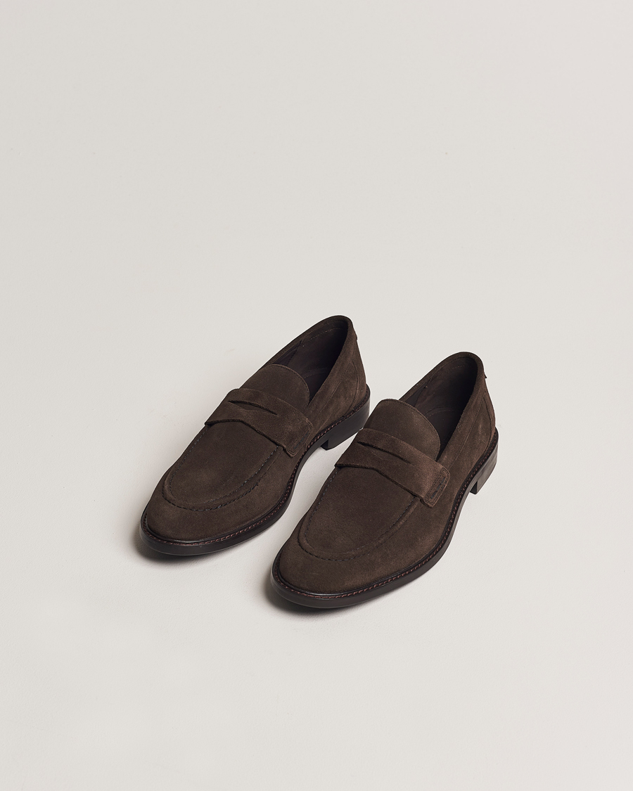 Hombres | GANT Lozham Suede Loafer Coffee Brown | GANT | Lozham Suede Loafer Coffee Brown