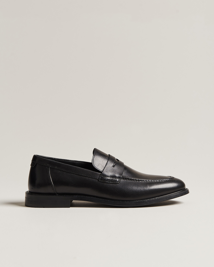 Hombres | GANT Lozham Leather Loafer Black | GANT | Lozham Leather Loafer Black