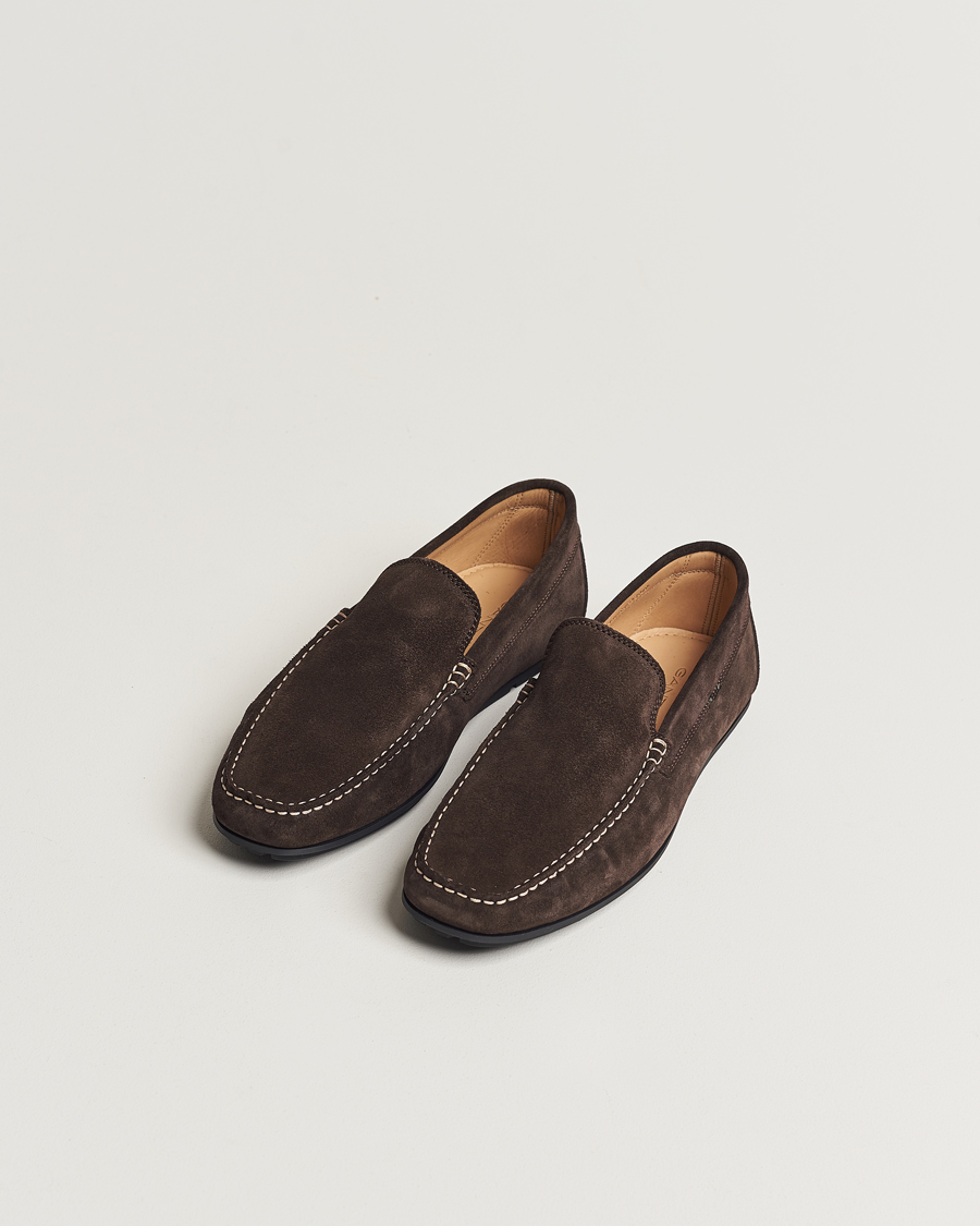 Hombres | Zapatos de ante | GANT | Wilmon Suede Car Shoe Dark Brown