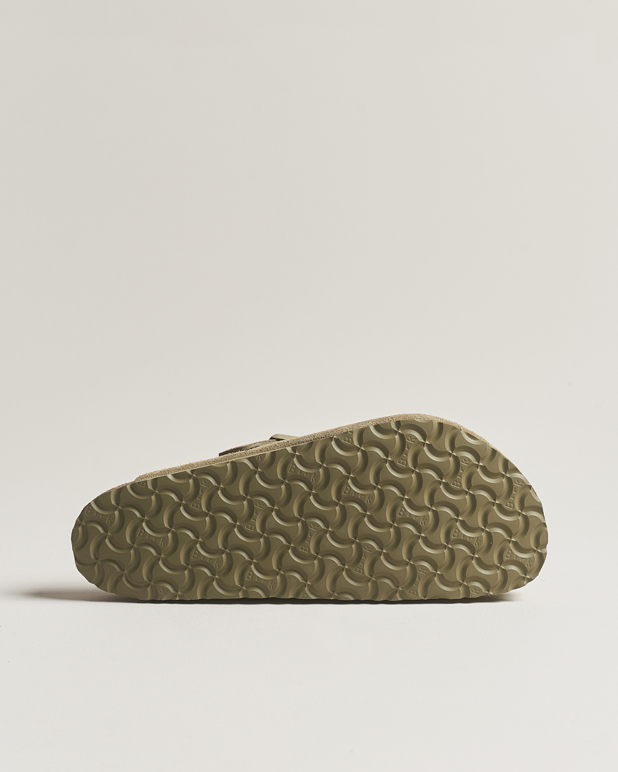 Hombres | BIRKENSTOCK Boston Soft Footbed Faded Khaki Suede | BIRKENSTOCK | Boston Soft Footbed Faded Khaki Suede