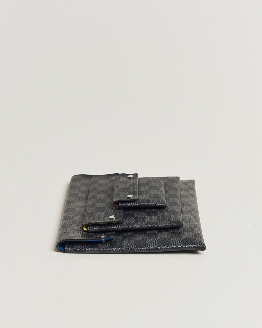 Hombres | Louis Vuitton Pre-Owned Alpha Triple Pouches Damier Graphite | Louis Vuitton Pre-Owned | Alpha Triple Pouches Damier Graphite