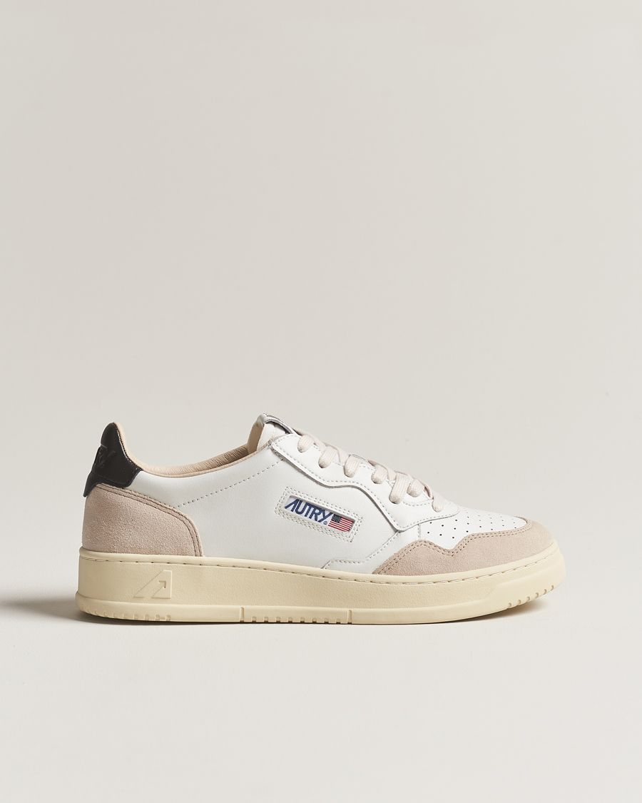 Hombres | Zapatillas | Autry | Medalist Low Leather/Suede Sneaker White/Black