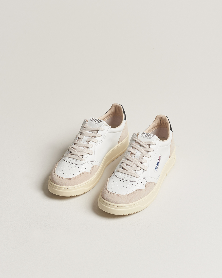 Hombres | Zapatillas | Autry | Medalist Low Leather/Suede Sneaker White/Black