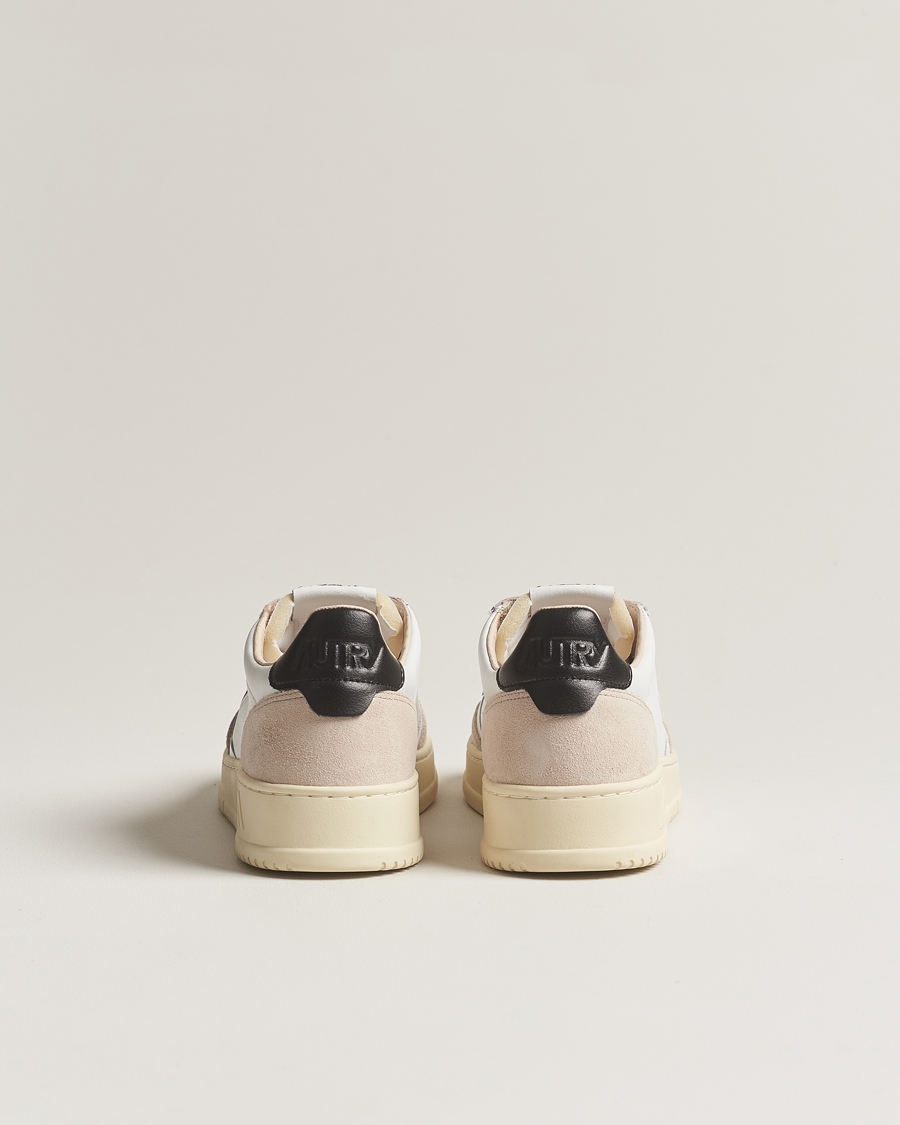 Hombres | Zapatillas | Autry | Medalist Low Leather/Suede Sneaker White/Black