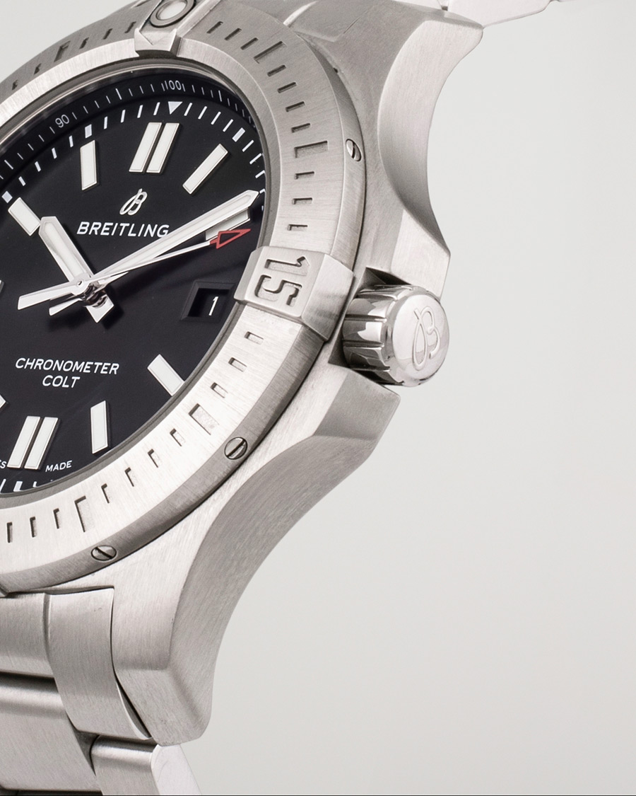 Hombres | Breitling Pre-Owned Chronomat Colt A17388101B1A1 Silver | Breitling Pre-Owned | Chronomat Colt A17388101B1A1 Silver