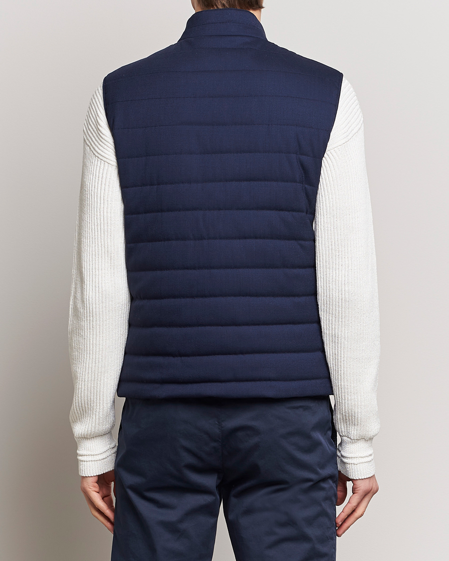 Hombres | Abrigos y chaquetas | Kiton | Technical Wool Gilet Navy