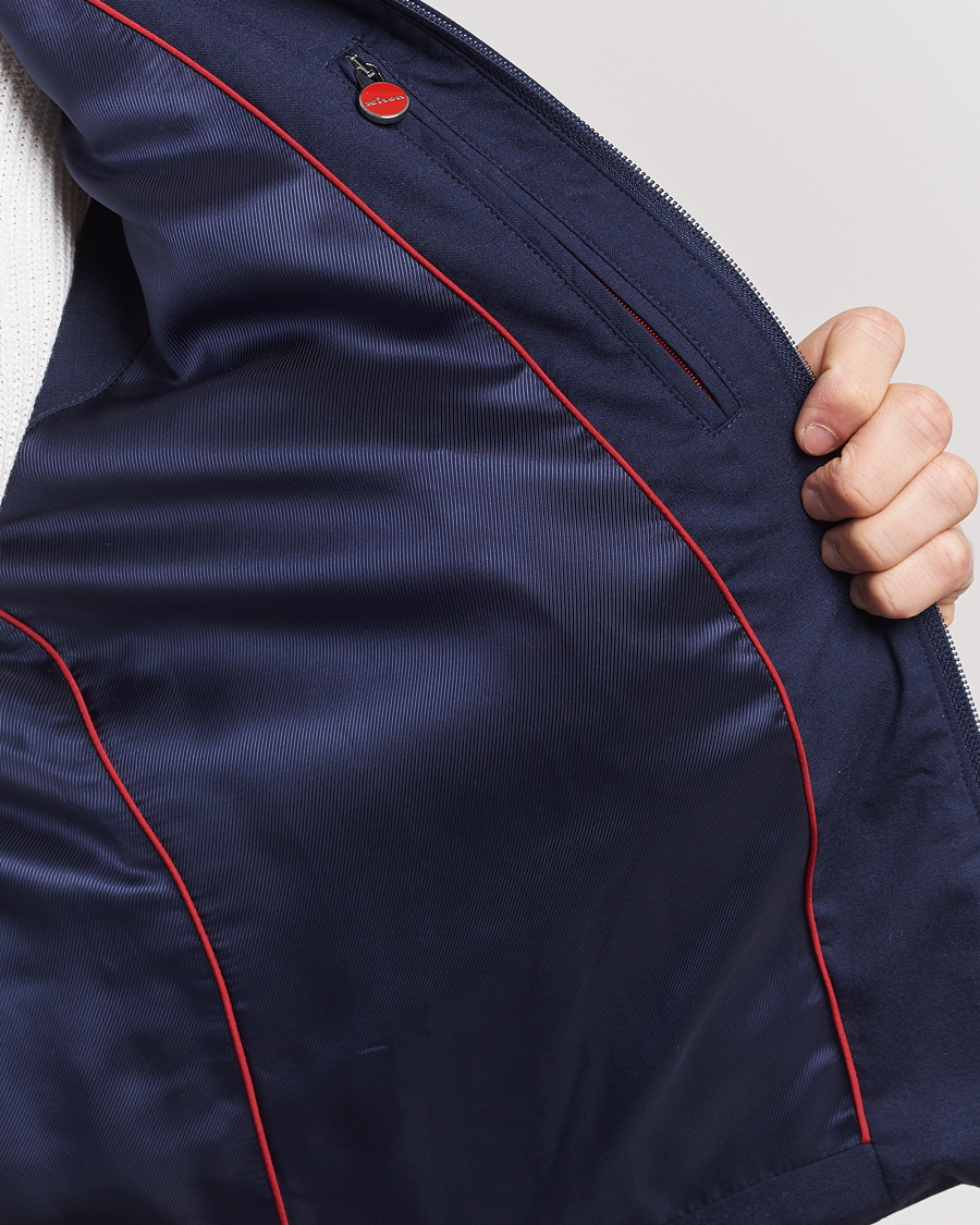 Hombres | Abrigos y chaquetas | Kiton | Technical Wool Gilet Navy