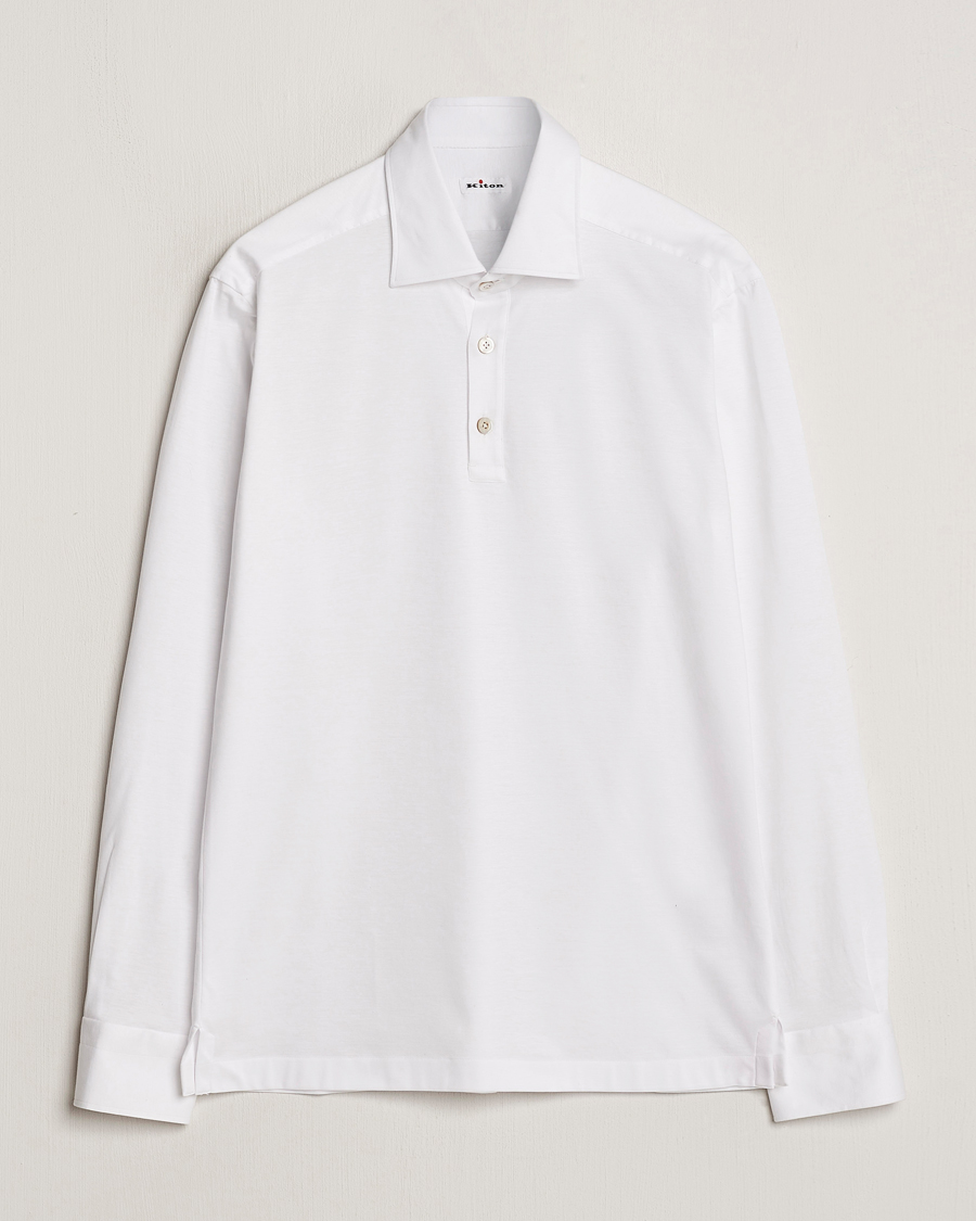 Hombres | Camisas | Kiton | Popover Shirt White