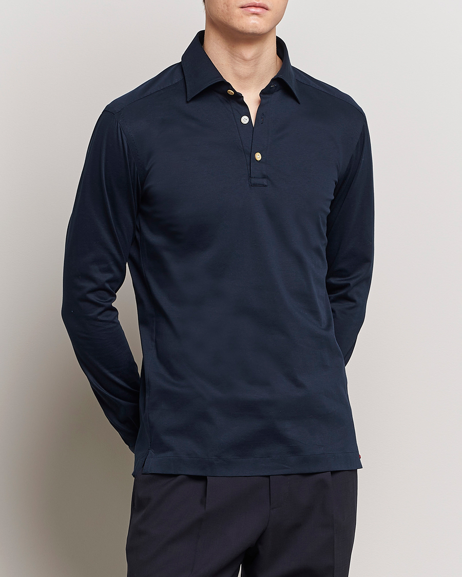 Hombres | Camisas | Kiton | Popover Shirt Navy