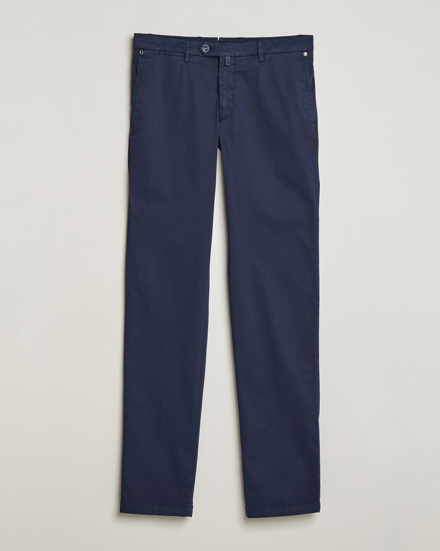 Hombres | Pantalones | Kiton | Slim Fit Cotton Chinos Navy